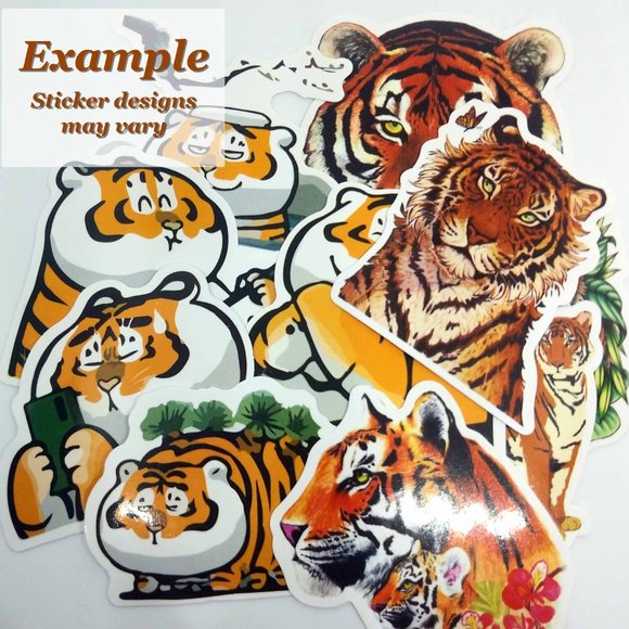 🐯 Year of the Tiger Kawaii Washi Tape and Sticker Set - Picture 3 of 3